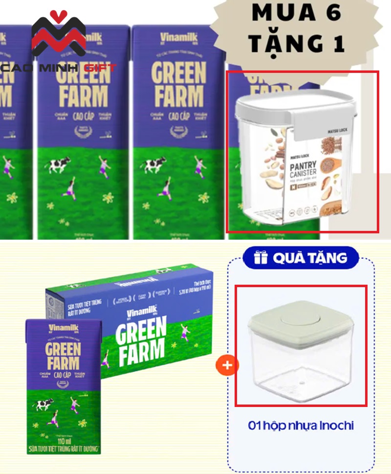 Hộp nhựa quà tặng Vinamilk