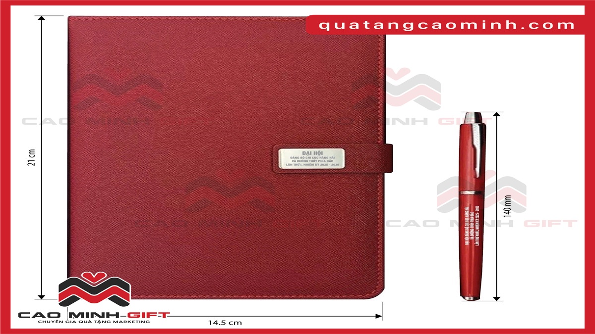 Bộ sổ bút quà tặng đại hội nhiệm kì 2025 - 2030