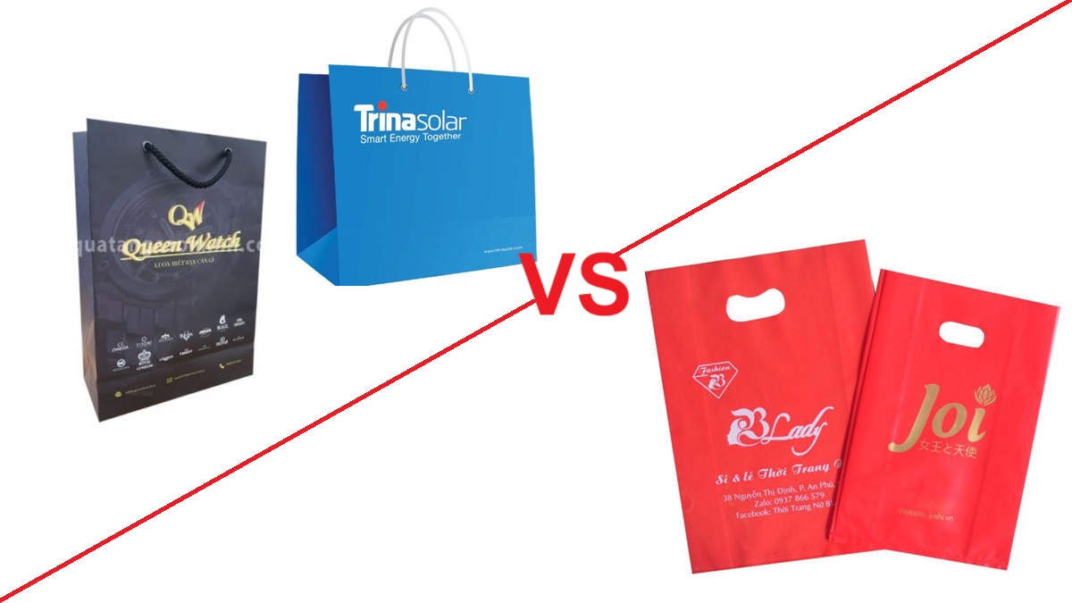 So sánh túi giấy và túi nilon đựng quà: Đâu là lựa chọn tối ưu cho doanh nghiệp?
