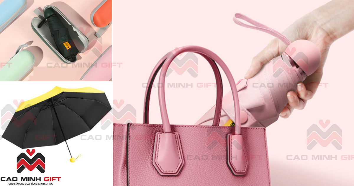 Bảng 12 màu ô dù cầm tay mini siêu nhẹ chống UV khiến bạn muốn in logo ngay lập tức