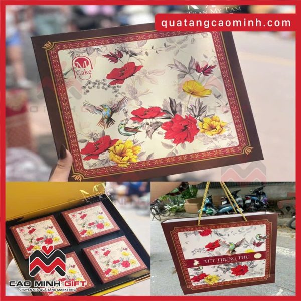 Hộp 4 bánh trung thu quà tặng cao cấp
