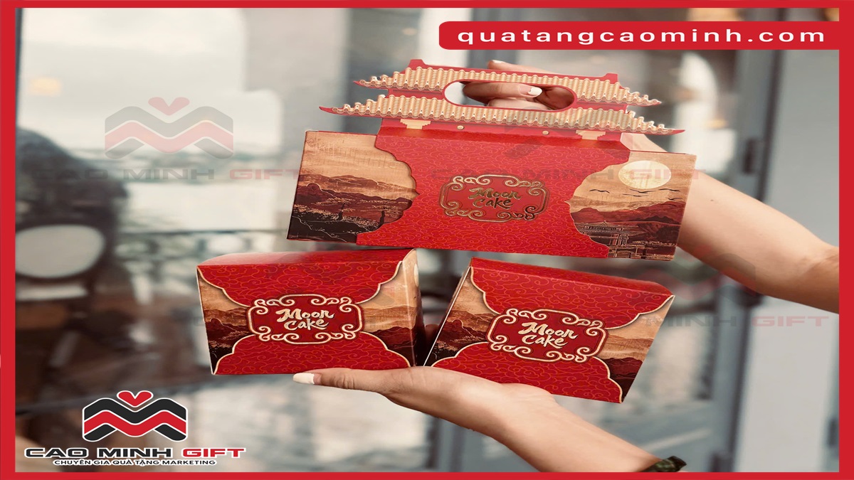 Hộp bánh trung thu cao cấp in logo quà tặng VIP