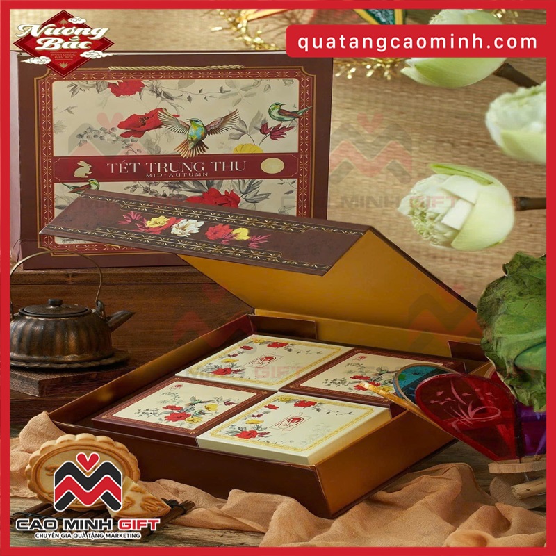 Hộp 4 bánh trung thu quà tặng cao cấp