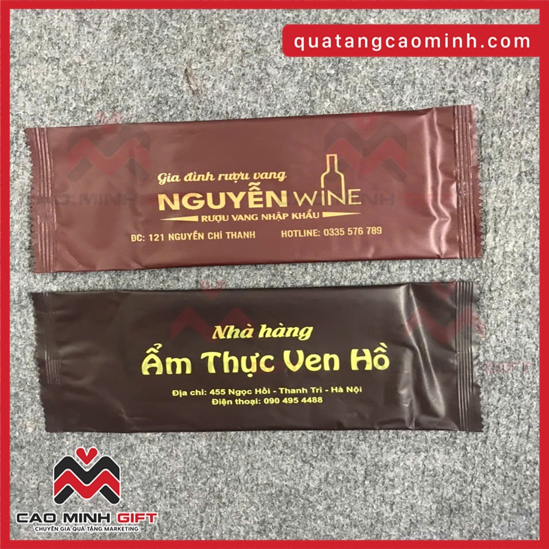 Khăn giấy ướt in logo - Giải pháp quảng bá thương hiệu