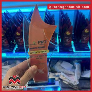 Đặt hàng số lượng lớn kỷ niệm chương vinh danh nhân viên xuất sắc ngành ngân hàng theo yêu cầu như Vietcombank - FWD insurance?