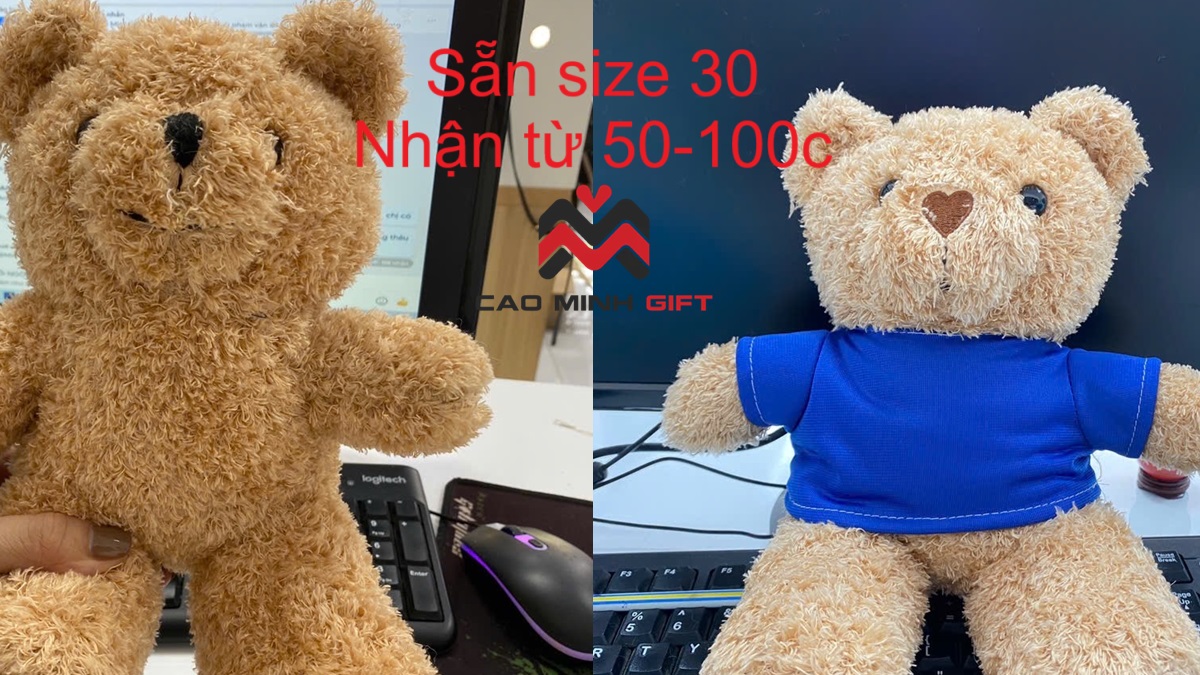 Làm gấu bông theo yêu cầu tại xưởng sản xuất gấu bông tại Hà Nội