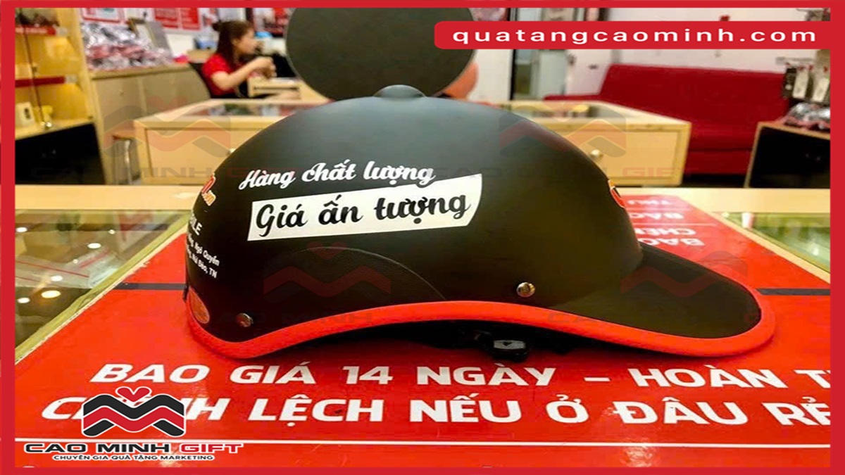 Mũ bảo hiểm Tết Trung thu in logo