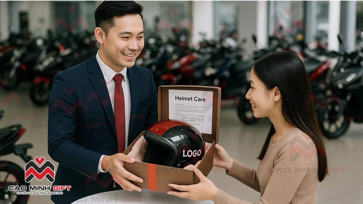 Tặng hướng dẫn vệ sinh mũ bảo hiểm: ghi điểm ''tuyệt đối'' trong lòng khách hàng