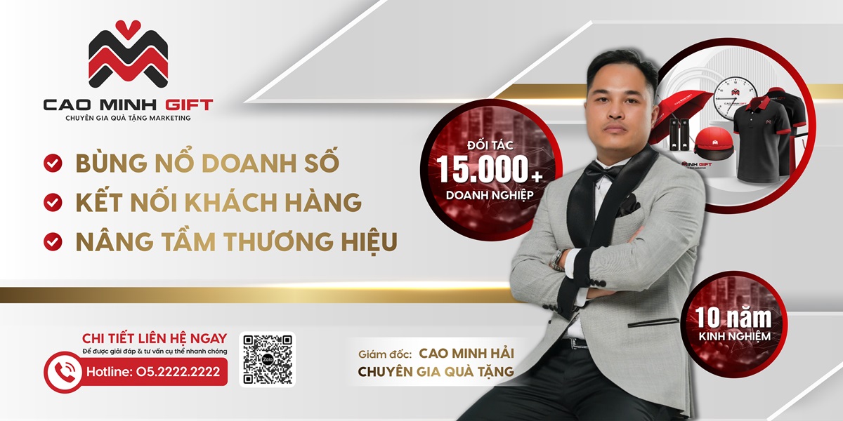 Nhà tài trợ vàng Cao Minh gift - Đồng hành cùng những nhà kiến tạo giá trị dài hạn