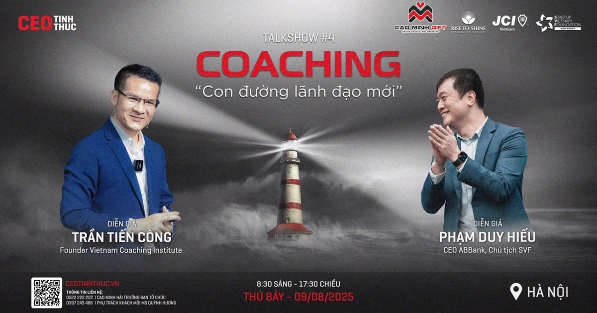 Cao Minh gift - Nhà tài trợ vàng Coaching "Con đường lãnh đạo mới''