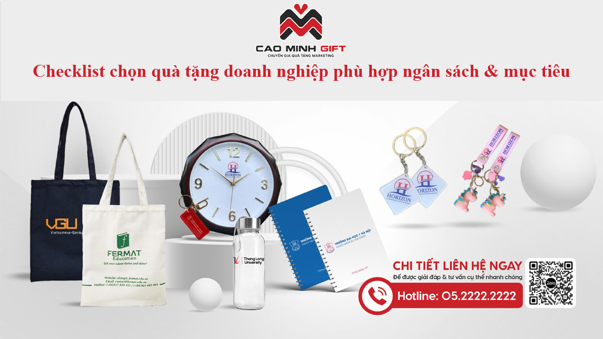 Checklist chọn quà tặng doanh nghiệp phù hợp ngân sách & mục tiêu
