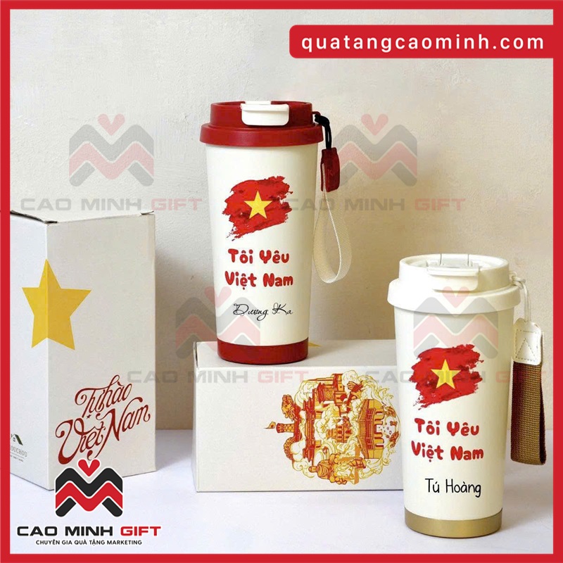 Cốc giữ nhiệt quà tặng 2/9 