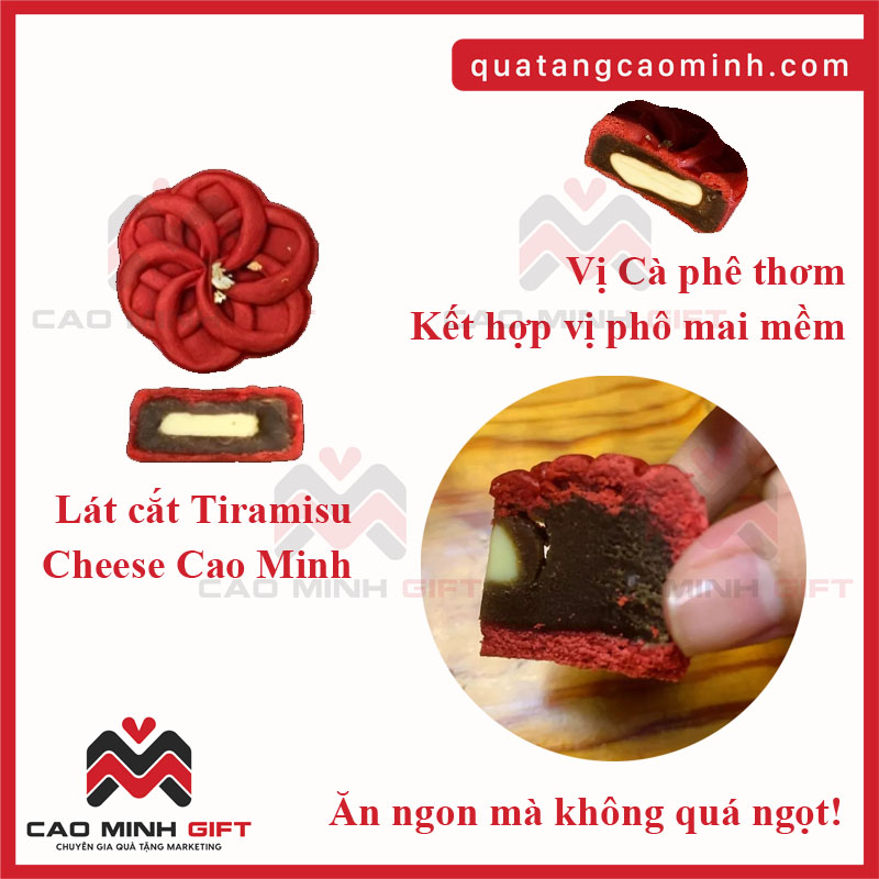 Điểm đặc biệt của bánh Trung thu Tiramisu phô mai Cao Minh