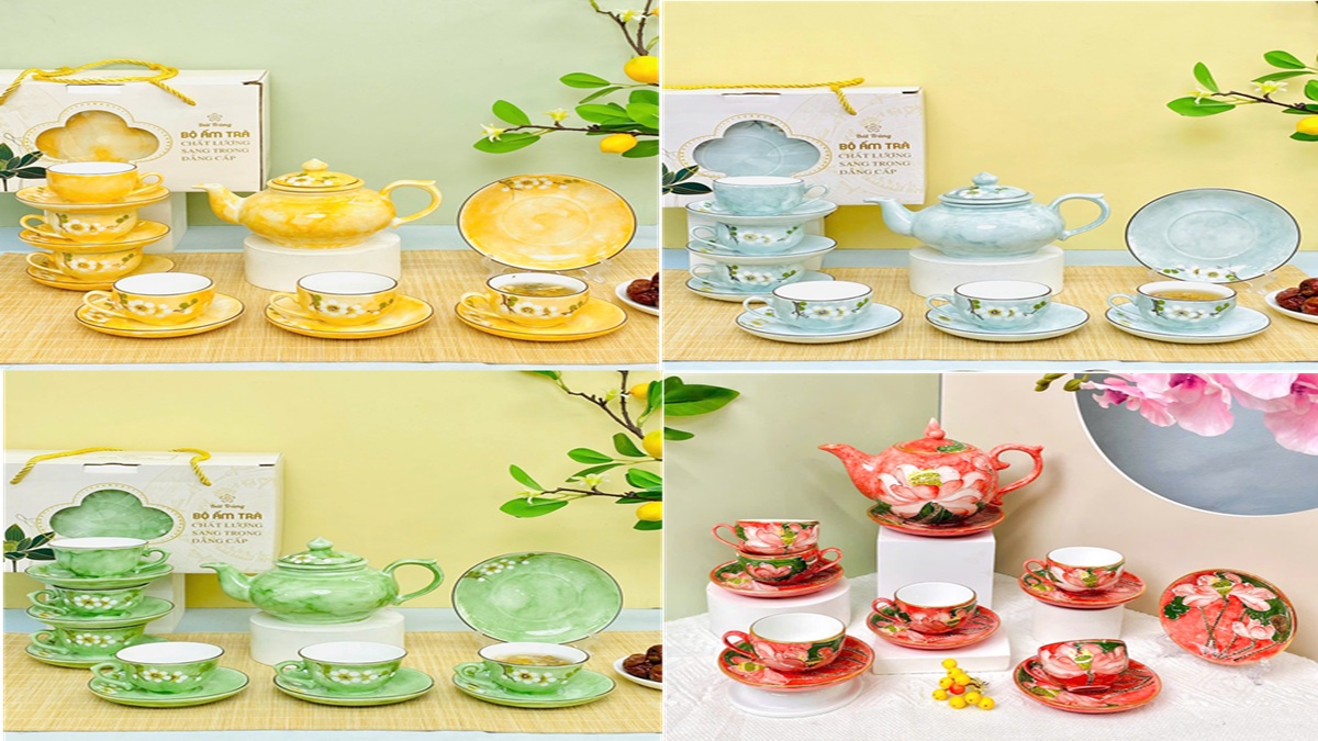 Gợi ý chọn bộ ấm chén hợp mệnh – hợp thời – hợp vận làm quà tặng Tết Bính Ngọ