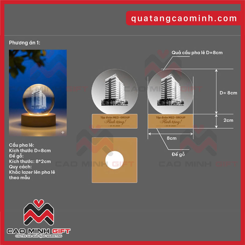 File thiết kế quà tặng Pha lê khắc laser 3D