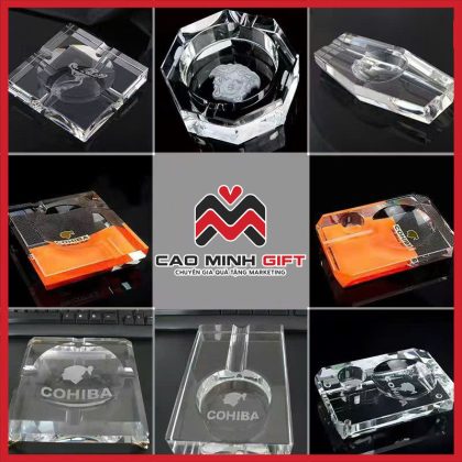 Cao Minh gift - Chuyên cung cấp gạt tàn pha lê in logo theo yêu cầu số lượng lớn giá tốt