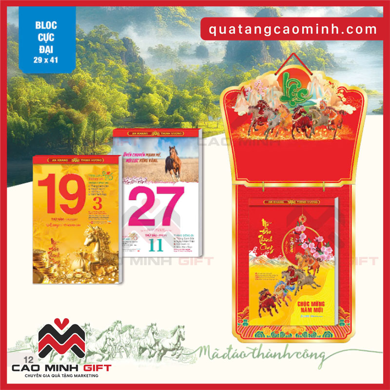 Lịch tết Bloc cực đại Mã Đáo Thành Công 2026