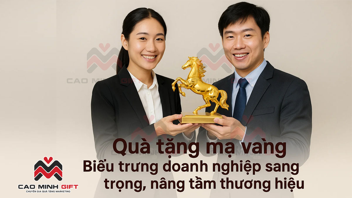 Quà tặng mạ vàng – Biểu trưng doanh nghiệp sang trọng, nâng tầm thương hiệu