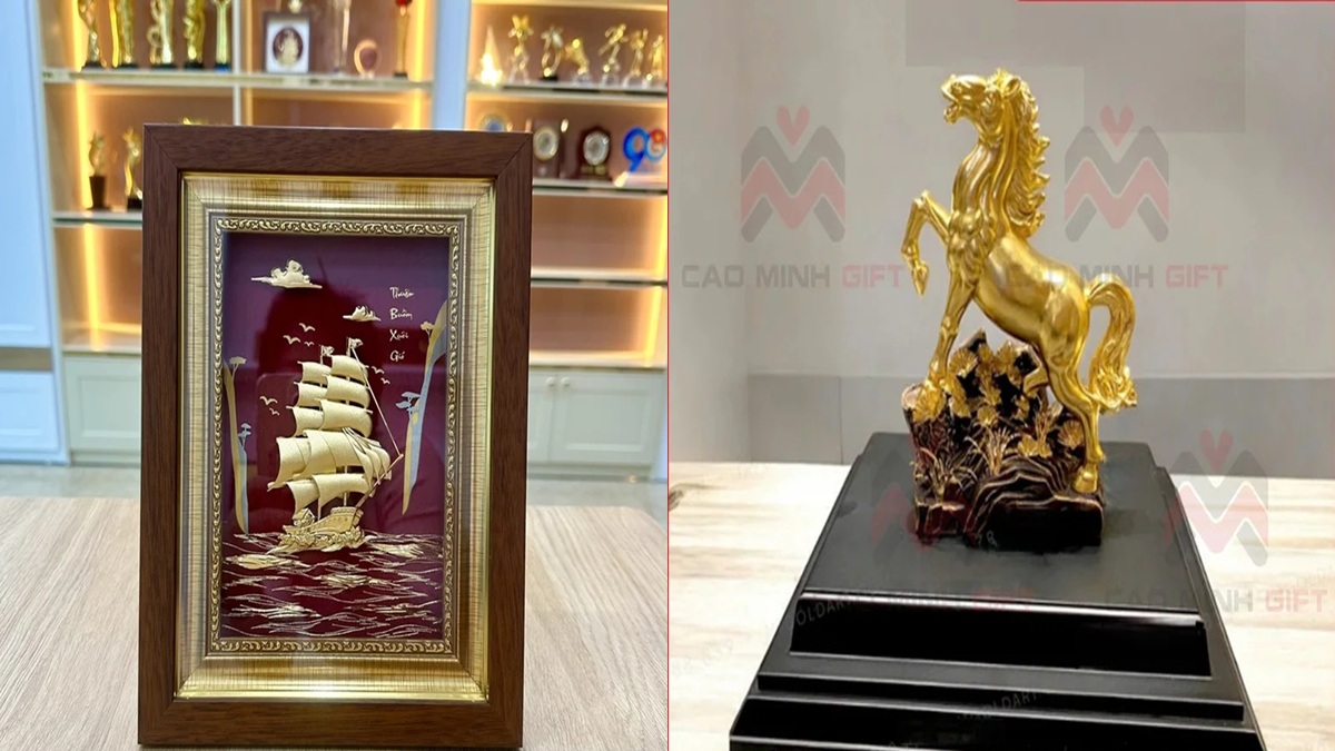 Quà tặng sếp mạ vàng – Món quà cao cấp thể hiện đẳng cấp và lời chúc thăng tiến