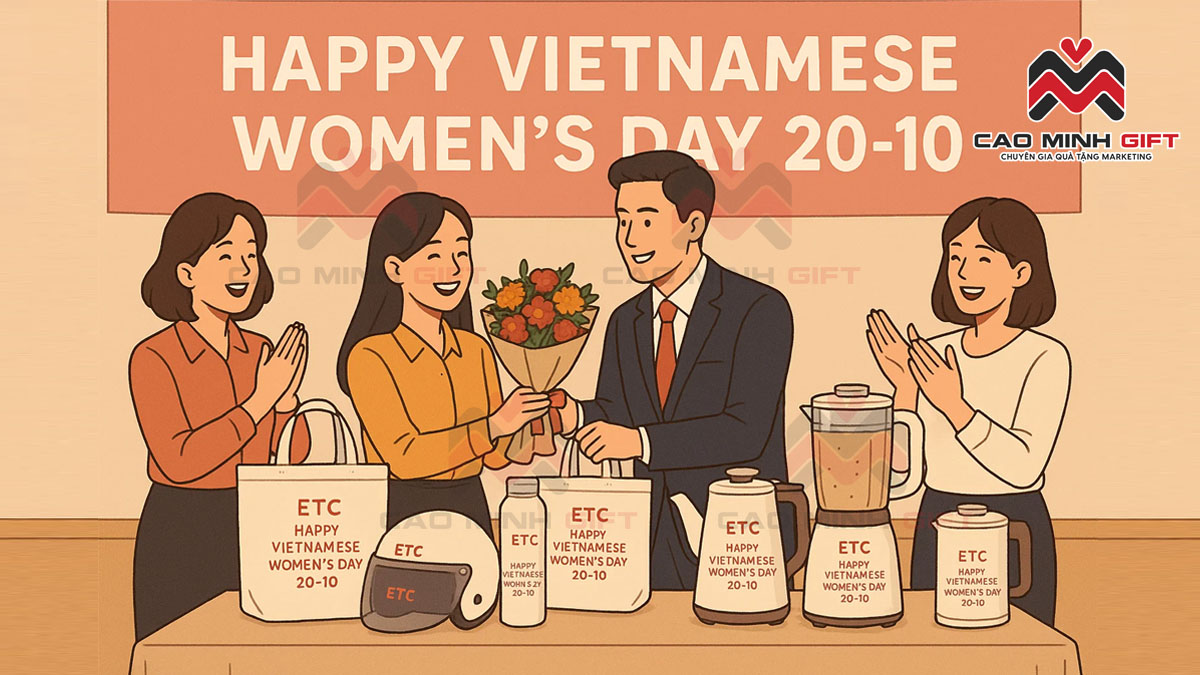 Thời điểm tặng quà 20-10 giúp doanh nghiệp ghi điểm thương hiệu mạnh