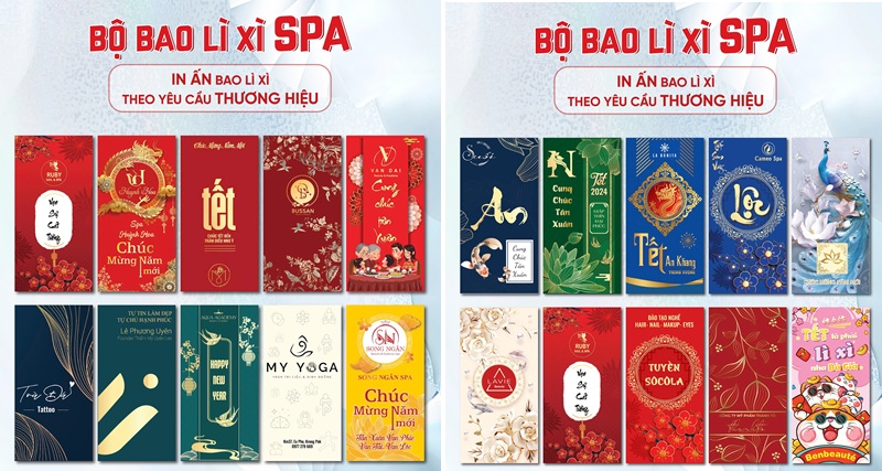 Bao lì xì cho spa