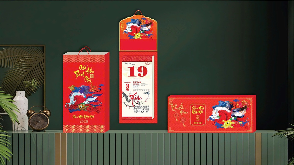 Tư vấn tặng quà Tết cho nhân viên, khách hàng - Lịch thư pháp và quà tặng ý nghĩa
