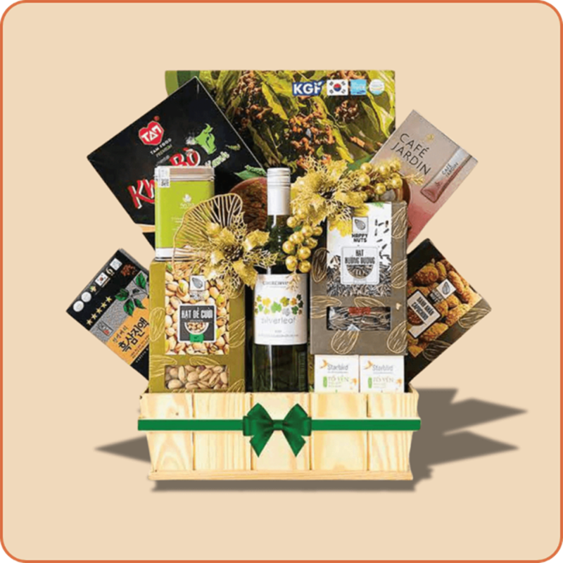 Giỏ quà Tết yến sào & nuts – Món quà sức khỏe cho người thân yêu
