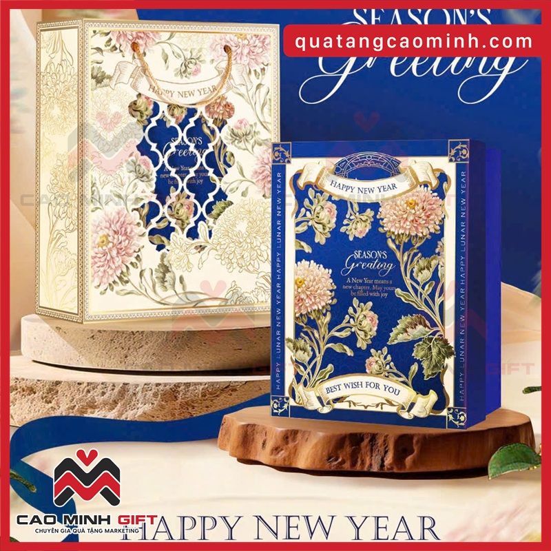 Điểm nhấn thiết kế hộp đựng quà Tết Season’s Greeting 2026