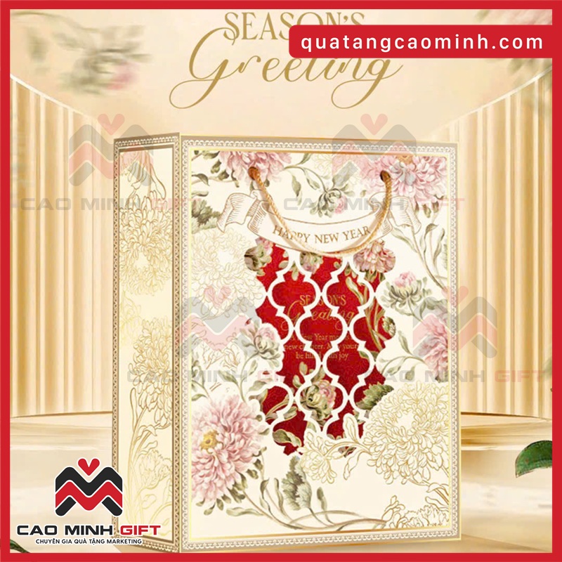 hộp đựng quà Tết Season’s Greeting