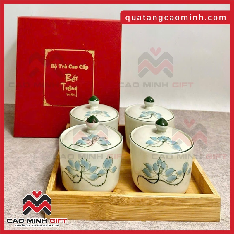 Hũ đựng mứt gốm sứ - Lựa chọn sang trọng cho bàn trà ngày Tết