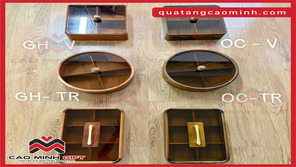 Mua khay mứt Tết đẹp – Chuẩn quà Tết sang tại Cao Minh Gift