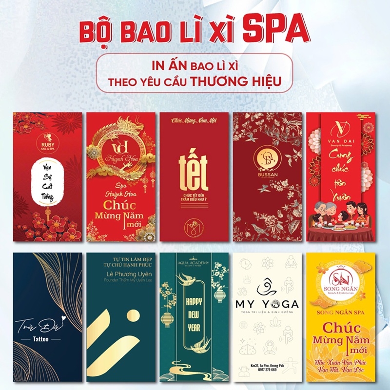 Lý do spa nên sử dụng bao lì xì in logo