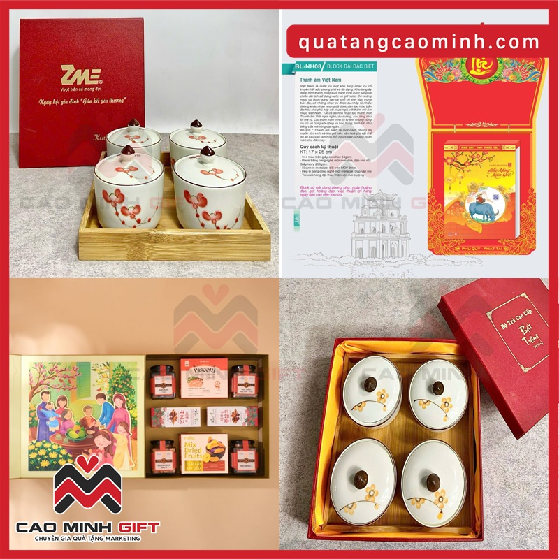 Hũ đựng mứt gốm sứ và lịch Tết 2026