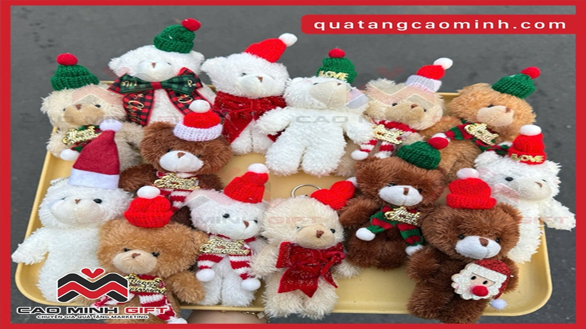 Gợi ý móc khóa gấu bông làm quà tặng Giáng sinh - Đẹp, rẻ, giao nhanh tại HCM