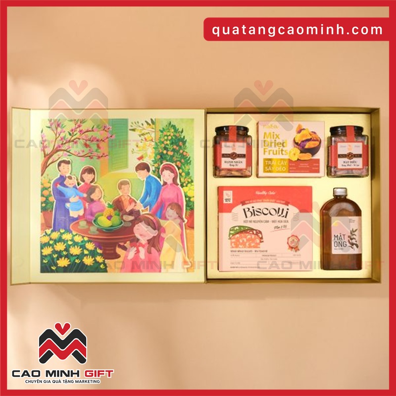 Hộp quà Tết Nuts Lộc Vui Vẻ