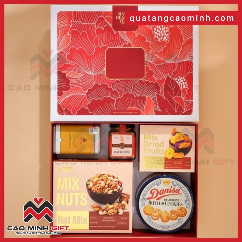 Hộp quà Tết Nuts Hoa Xuân Cát Tường