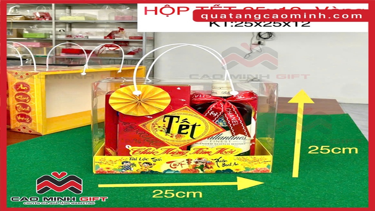 Hộp đựng quà Tết trong suốt – Bí quyết để món quà thêm sang trọng và tinh tế