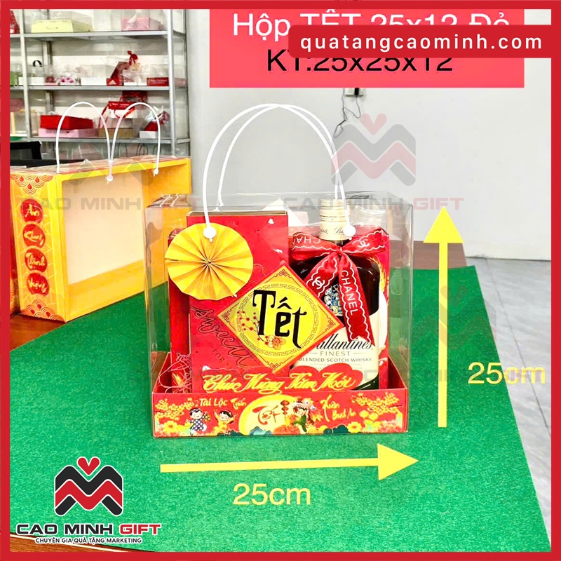 Gợi ý các loại quà phù hợp với hộp đựng quà Tết trong suốt