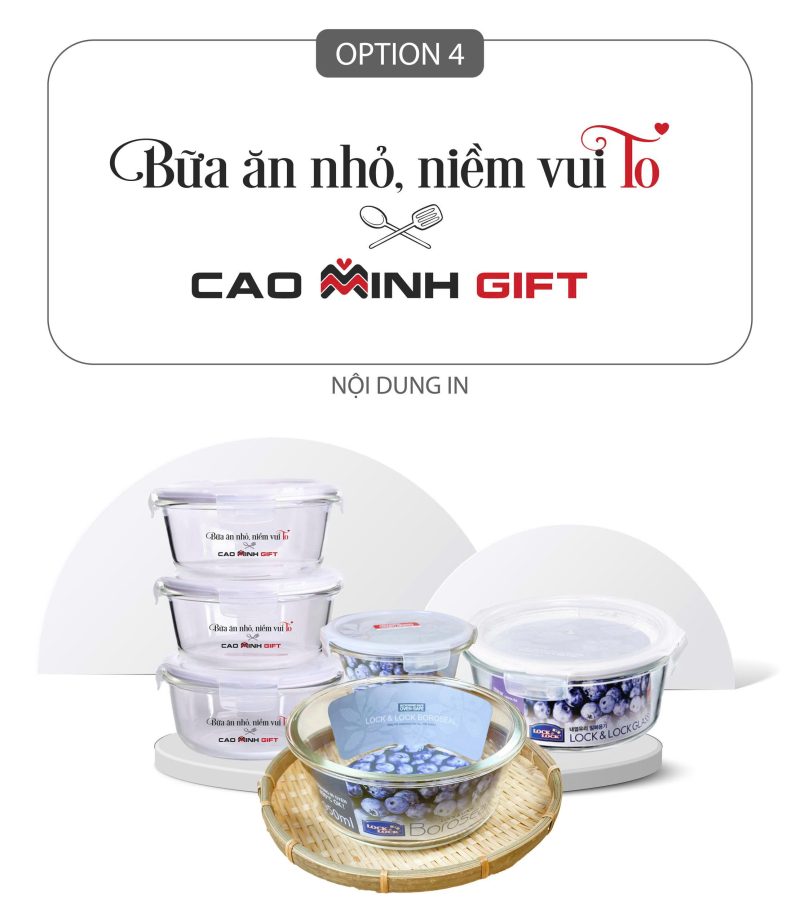 Thố lạnh LocknLock chính hãng in logo theo yêu cầu nhận số lượng từ 100 chiếc trở lên