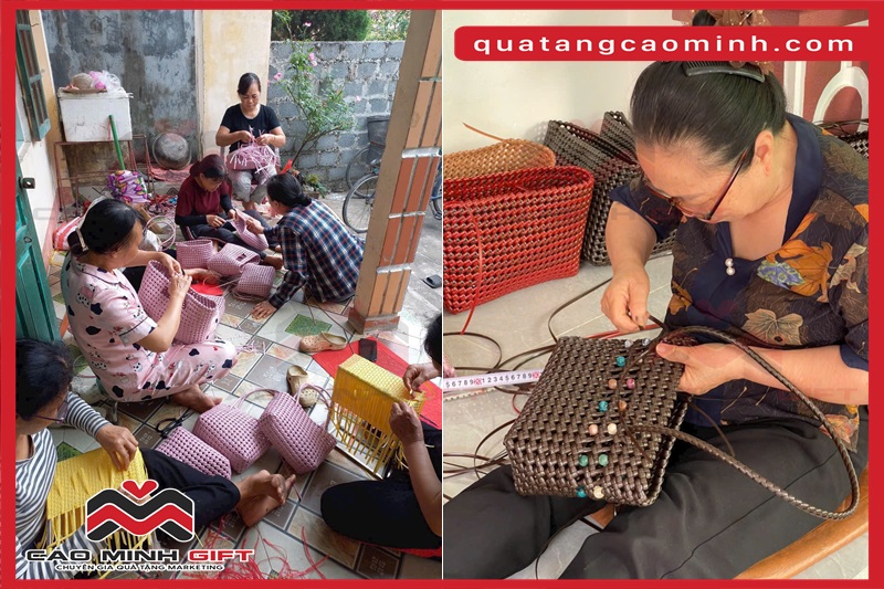 Túi đan thủ công – Sự kết hợp giữa nghệ thuật và tính ứng dụng