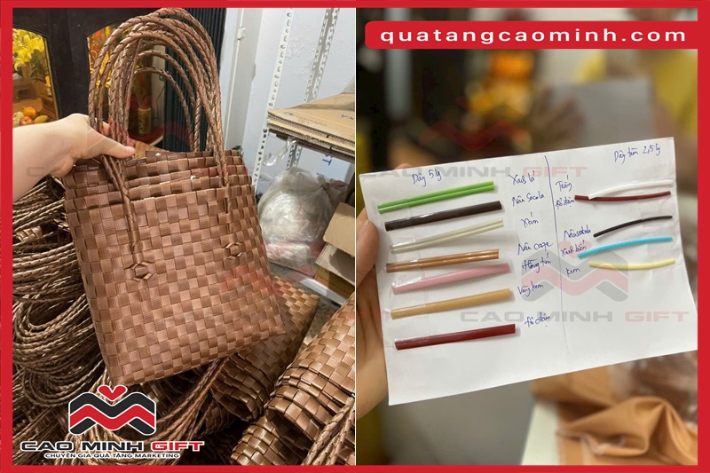 Túi đan thủ công có thể sản xuất số lượng lớn cho các chương trình tri ân khách hàng và sự kiện doanh nghiệp.