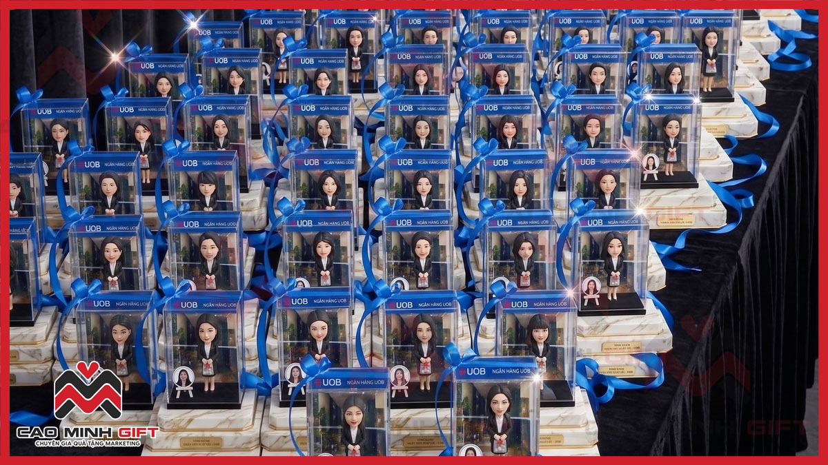 5 mô hình Chibi quà tặng doanh nghiệp hot nhất 2026 đặt nhiều tại Cao Minh Gift